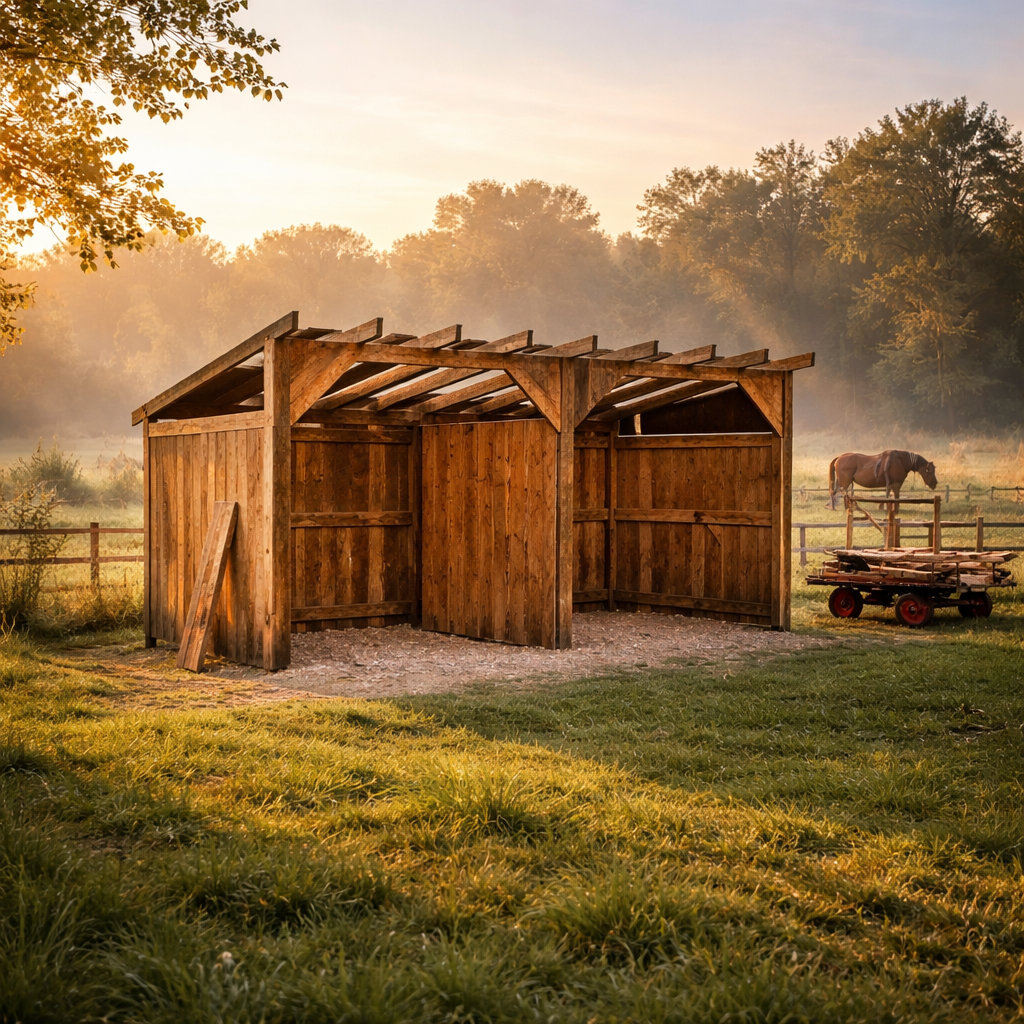 Abris pour chevaux