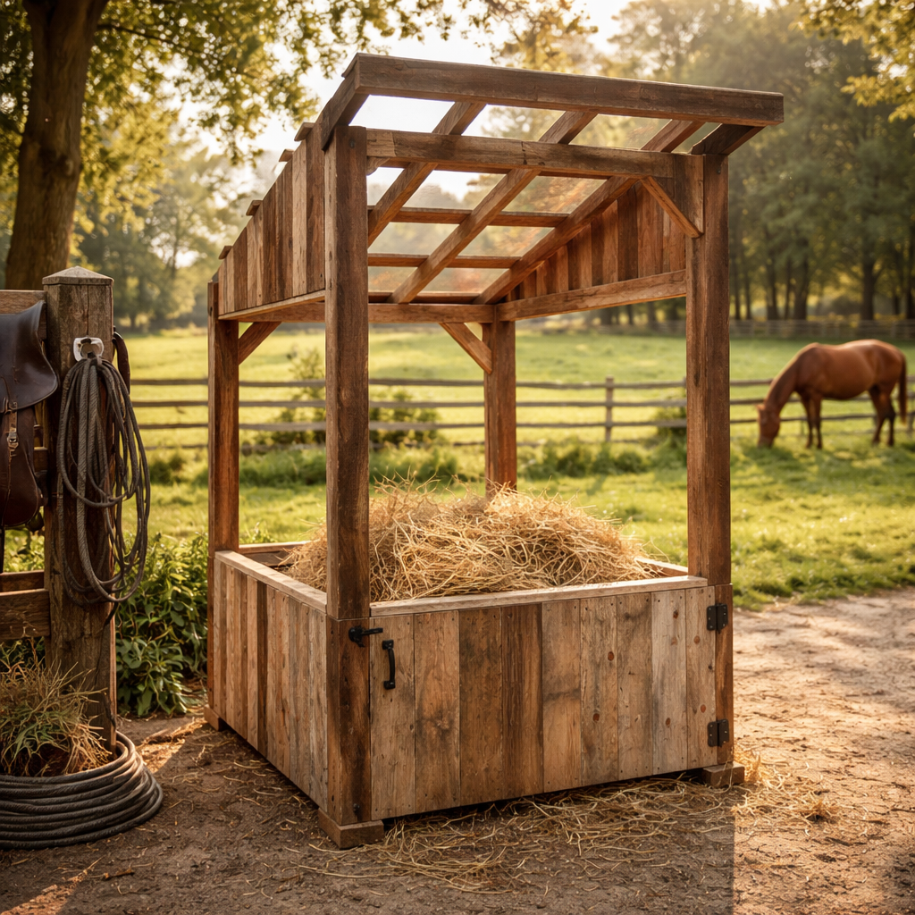 Mangeoire à foin pour chevaux
