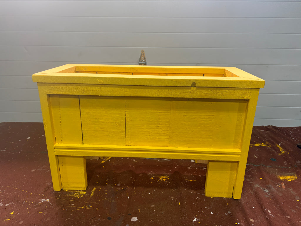 Ensemble de Boîte a fleur jaune en pin