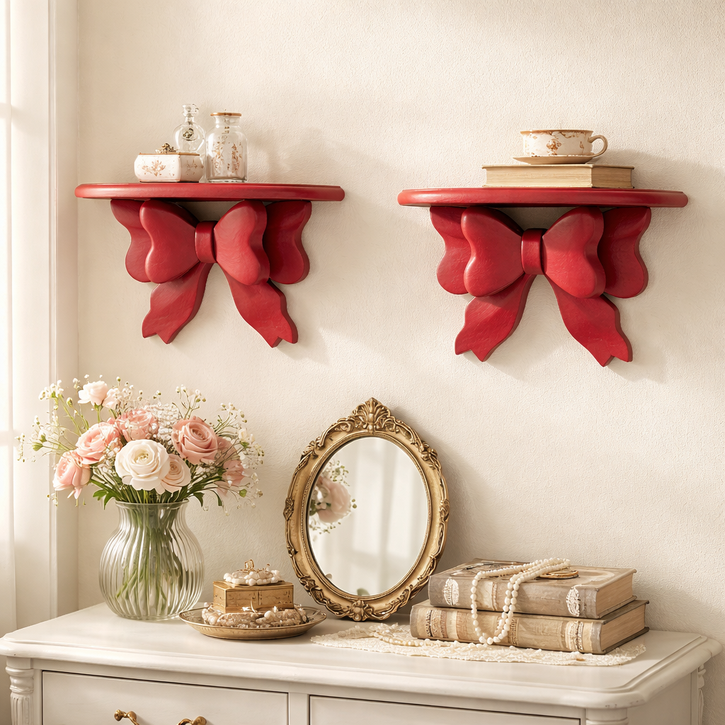 Paire de petites tablettes