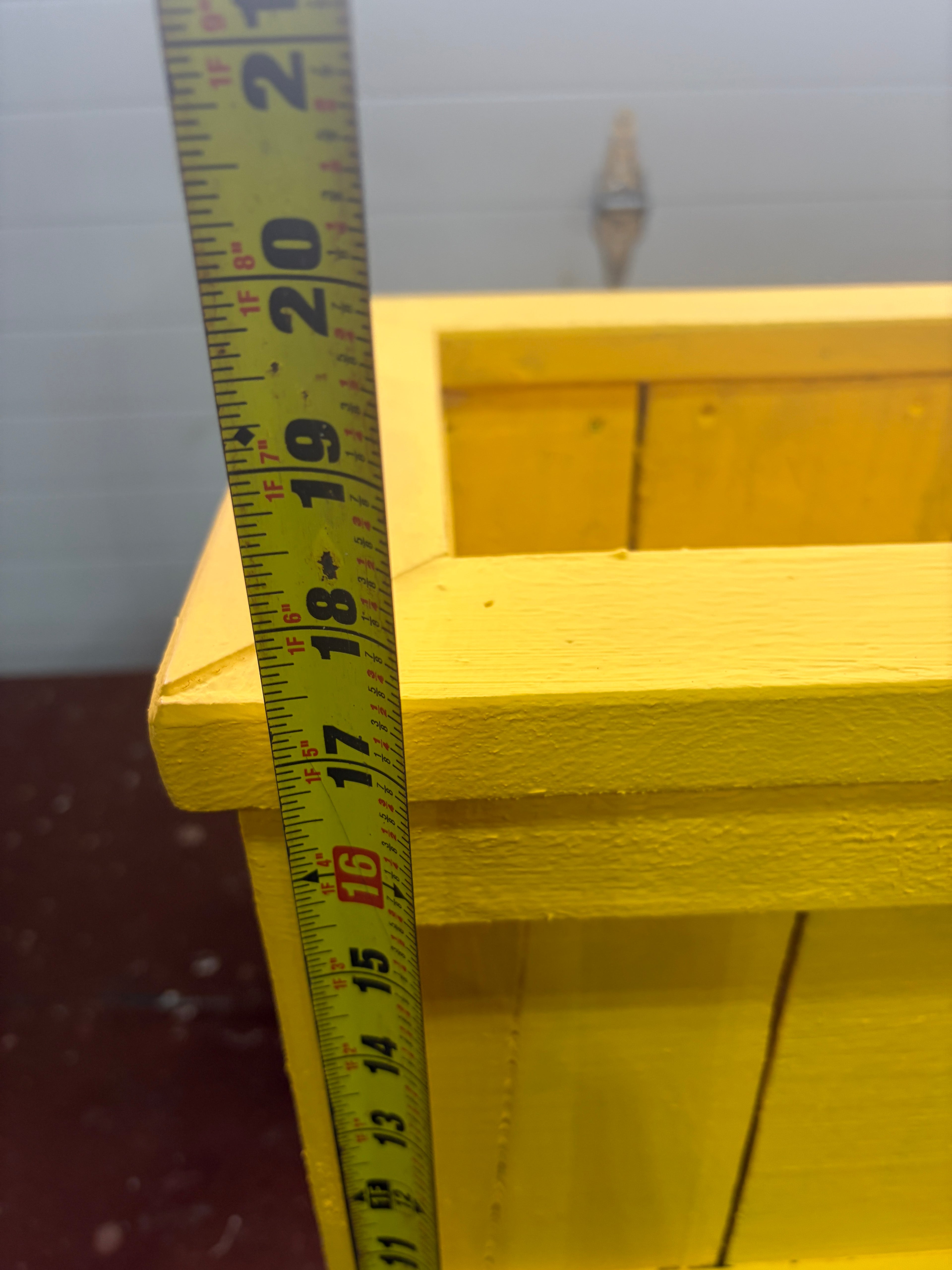 Ensemble de Boîte a fleur jaune en pin