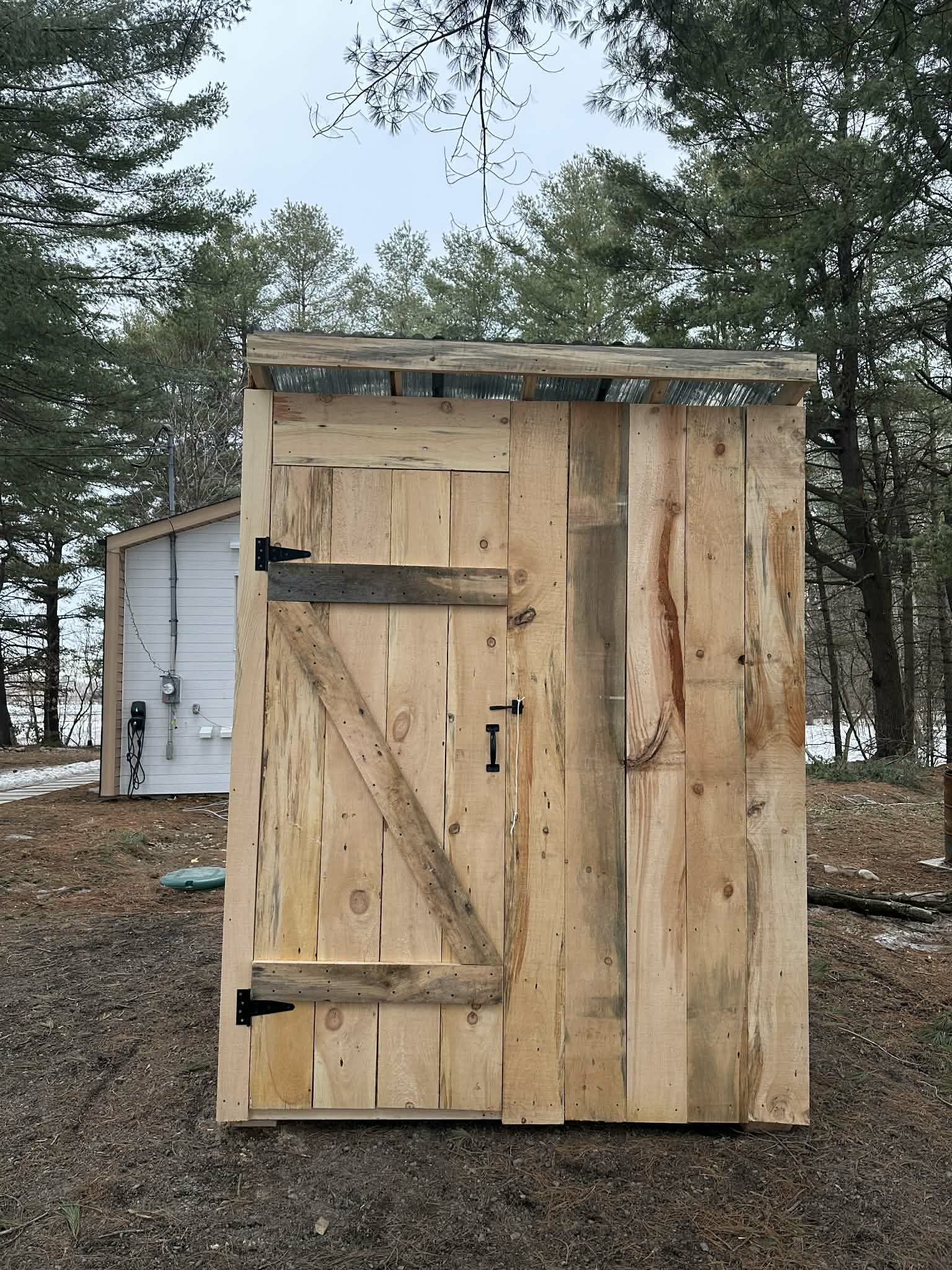 Abris 6x6 pieds fermer avec porte