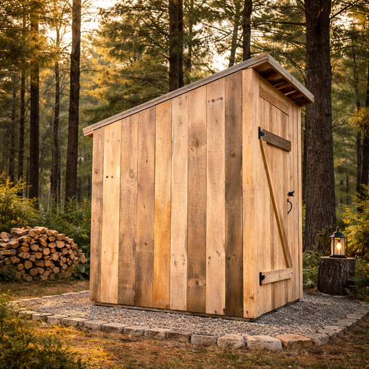 Abris 6x6 pieds fermer avec porte