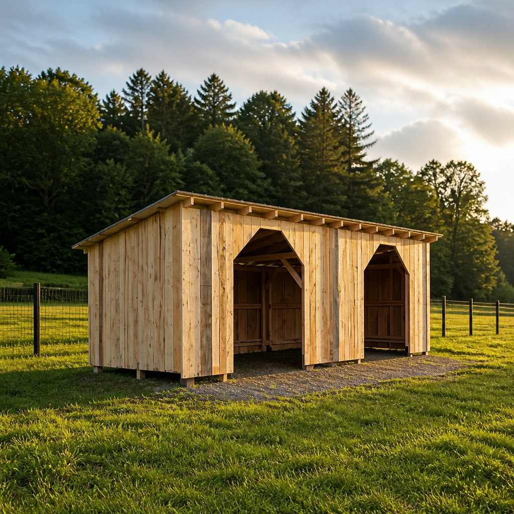 Abris à chevaux 10x24 en pruche