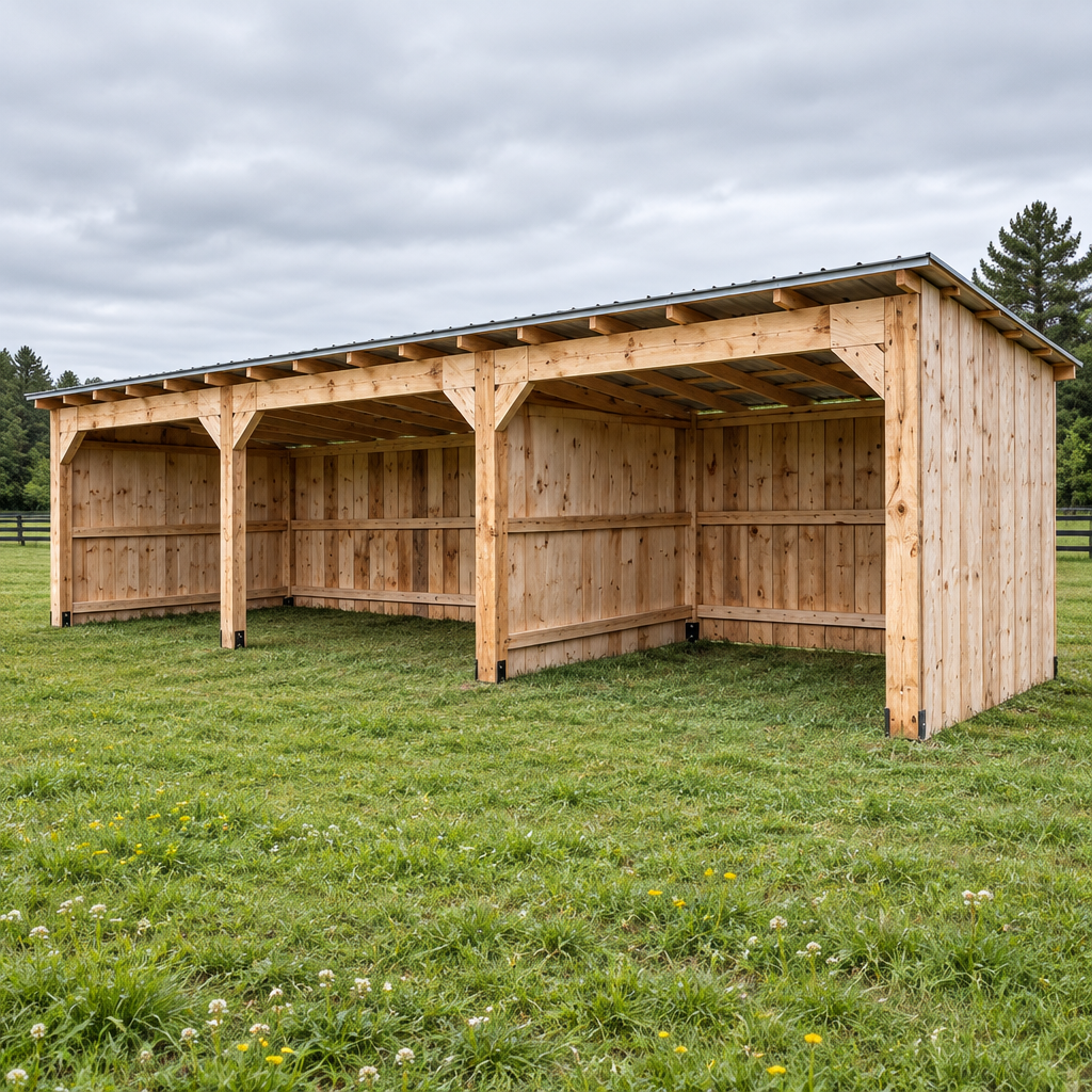 Abris à chevaux 10x30