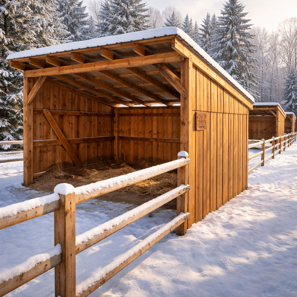 Abris pour chevaux 10x10