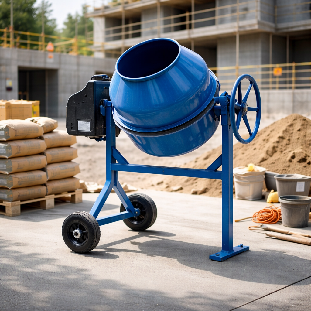 Bétonnière avec opérateur